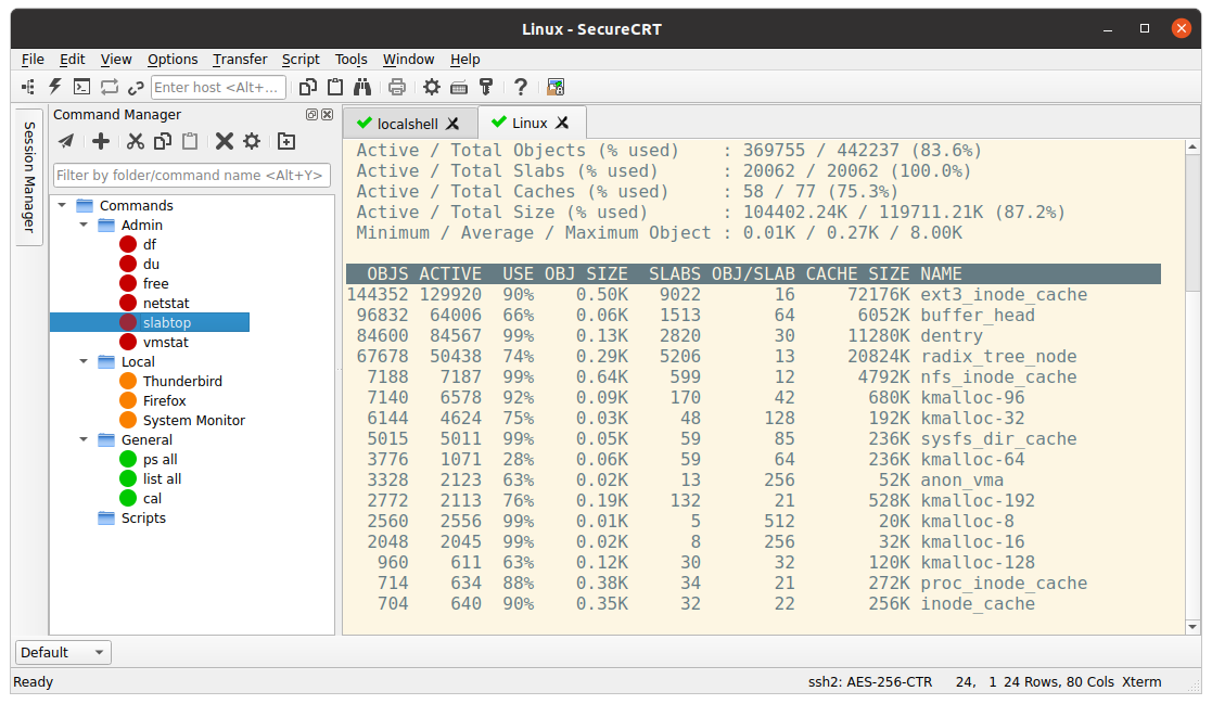 SecureCRT for Linux Command Manager