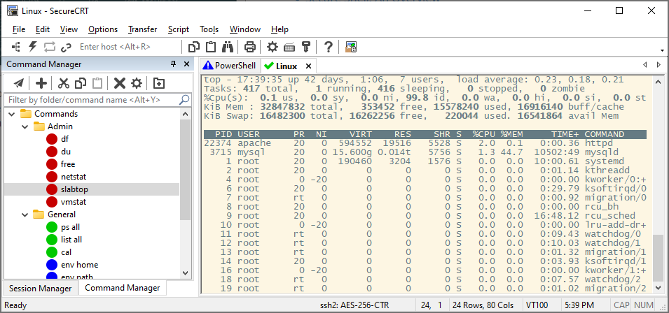 SecureCRT Command Manager